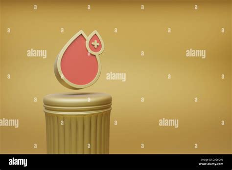 Beautiful abstract illustrations Golden Blood donation symbol icons on ...