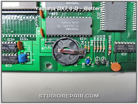 Studio Repair Yamaha Dx Ii D Battery