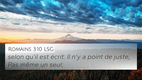 Romains 3 10 LSG 4K Wallpaper selon qu il est écrit Il n y a point