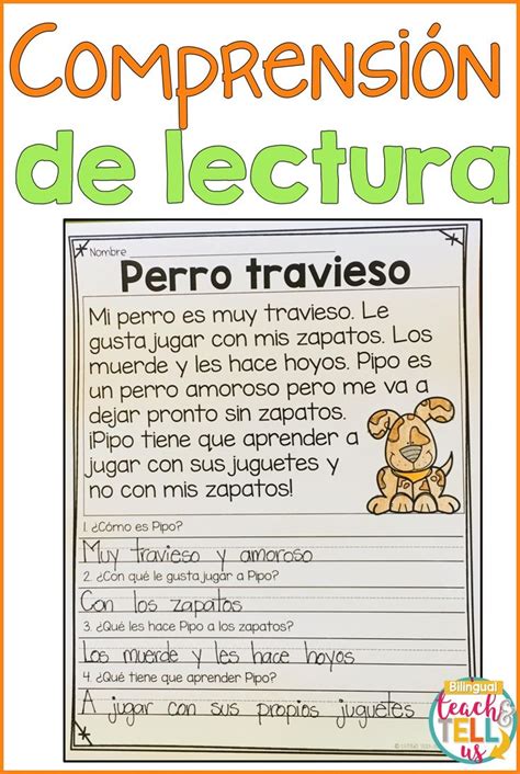 Lectura De Comprensi N Reading Comprehension In Spanish