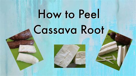 How To Peel Cassava Root Lizette Invita Youtube