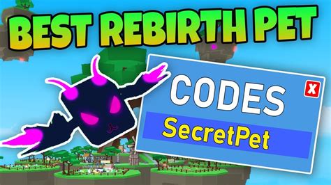 ALL WORKING CODES BEST REBIRTH PET MAX LEVEL In Roblox Pet Ranch