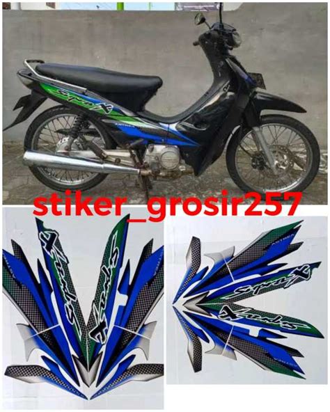 Stiker Sticker Striping Lis Body Motor Honda Supra X Old Lama Tahun