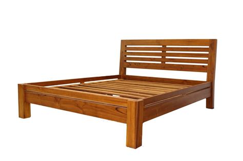 Solid Teak Wood Furniture Slat Bed Selangor Malaysia CT Teak