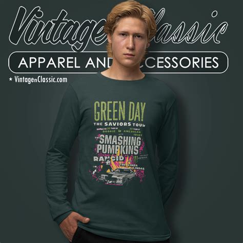 Green Day Shirt The Saviors 2024 Tour Vintagenclassic Tee