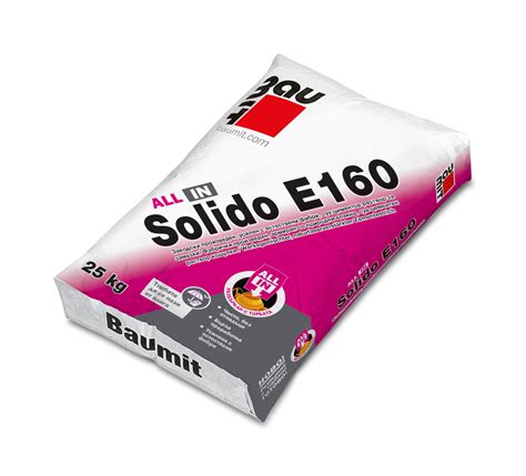 Замазка циментова Solido All In Е 160 - 25 кг. (Баумит) - Фактор Трейд