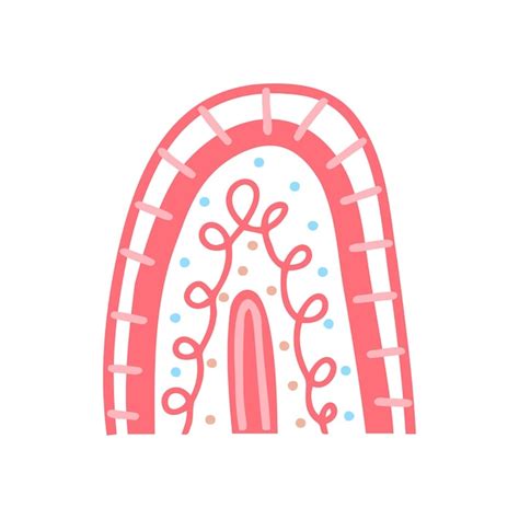 premium vector hand drawn colorful rainbow