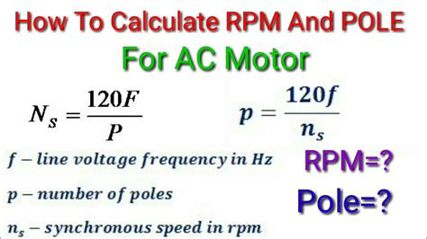 How To Calculate The Rpm Of A Motor Do Supply Tech Support Off