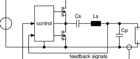 Principle Circuit Diagram Of A Fluorescent Lamp Driver Using A