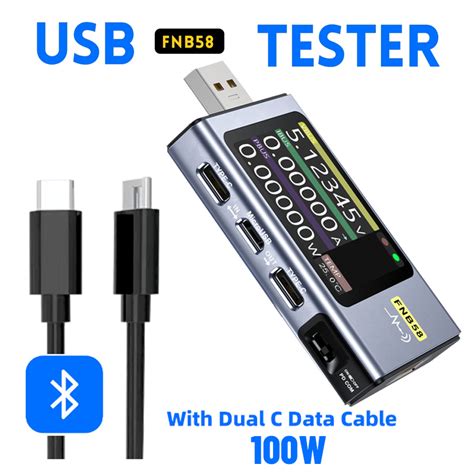 W Type C Cablefnirsi Fnb Tester Voltmeter Ammeter Usb Test Meter