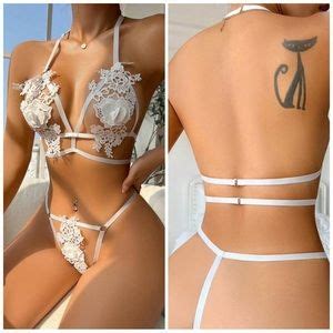 Provocative Lingerie Intimates Sleepwear New Appliques Cut Out