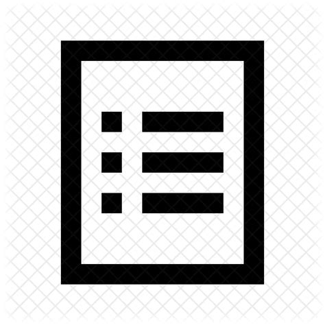 List View Icon Png #66573 - Free Icons Library