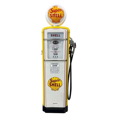 Shell Gas Gilbarco Gas Pump Model 96 For Sale At 1stdibs