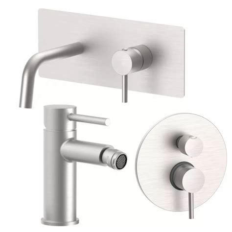 Set Miscelatore Lavabo Bocca 12 3 Cm Con Bidet Ed Incasso Doccia 2