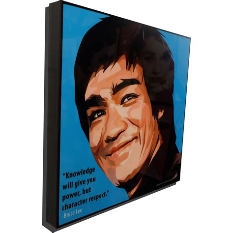 Bruce Lee Pop Art Poster Knowledge Will Give You