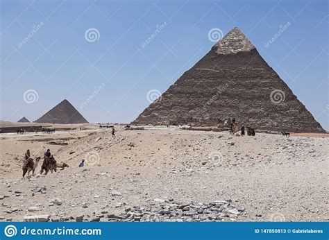 Mayo 6 2019 Las Pir Mides De Giza El Cairo Egipto Foto De Archivo