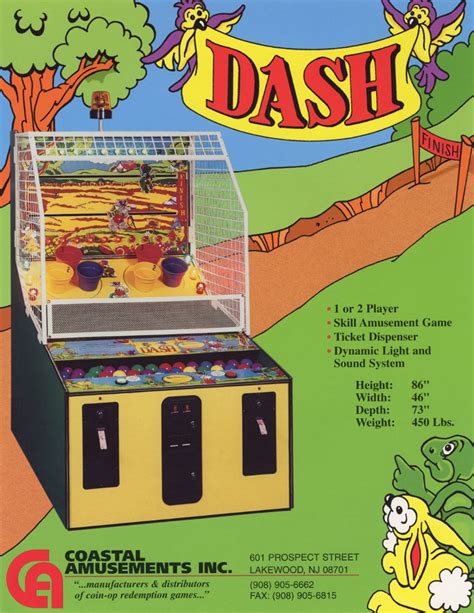 Dash Coastal Amusements Inc Arcade Game Usa The Arcade Flyer