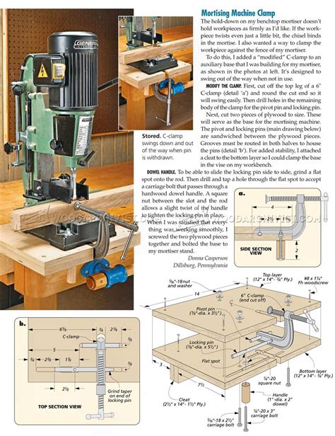 Mortising Machine Clamp • WoodArchivist