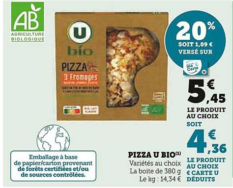 Promo Pizza U Bio Chez Super U Icatalogue Fr