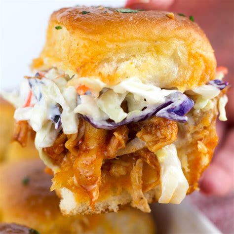 Addictive Shredded Chicken Sliders With Hot Honey Borrowed Bites