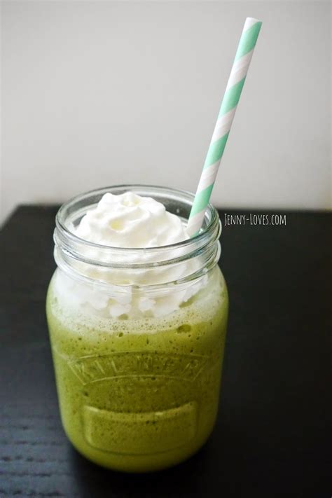 Jenny Loves Matcha Green Tea Frappe Recipe