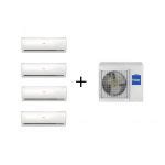 Haier Multi Split 4X1 Gama Geos Plus R32 C WIFI 9000 9000 9000 12000