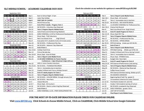 Lawrence Central Calendar