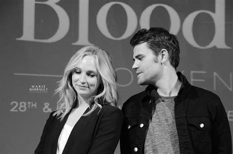 Candice King And Paul Wesley At Bloodlust Convention On April