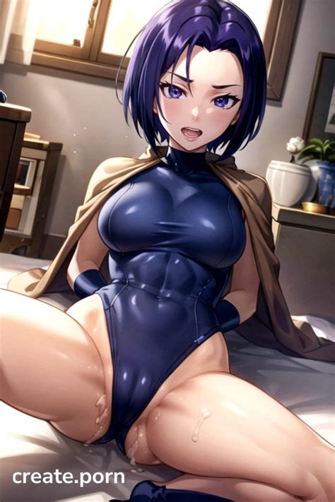 Raven Teen Titans Form Fitting Clothes Masturbation AI Porn