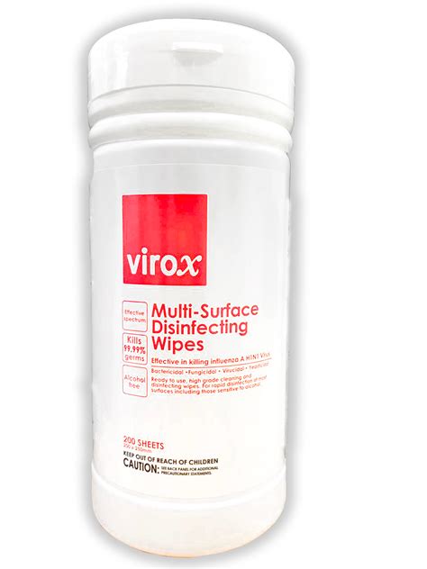 Kleen Pak Product Virox Multi Surface Disinfecting Wipes Alcohol