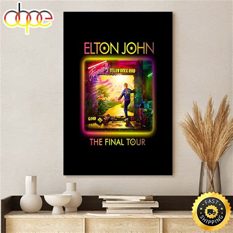 Elton John Setlist 2023 Farewell Tour Poster Canvas – Musicdope80s.com