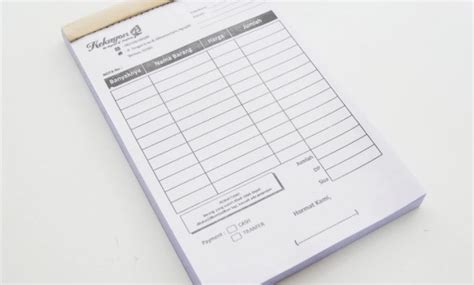 pengertian nota fungsi  buat  bedanya  faktur