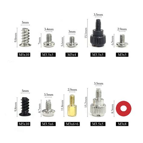 Computer Screws Standoffs Set Kit 300 Pieces Hard Drive Motherboard