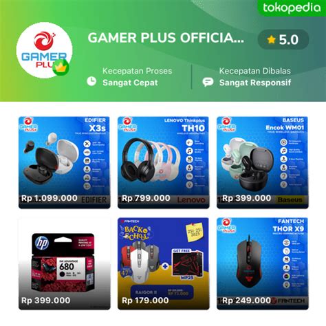 Gamer Plus Official Produk Resmi And Terlengkap Gopaylater Cicil 0