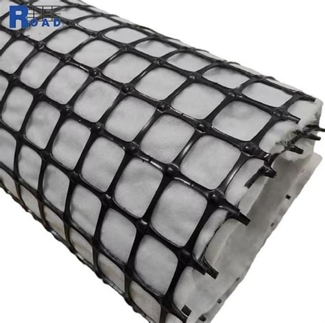 Kn Pp Biaxial Geogrid With G Nonwoven Geotextil Composite Geogrid