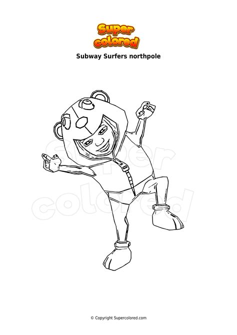 Dibujo Para Colorear Subway Surfers Northpole Supercolored