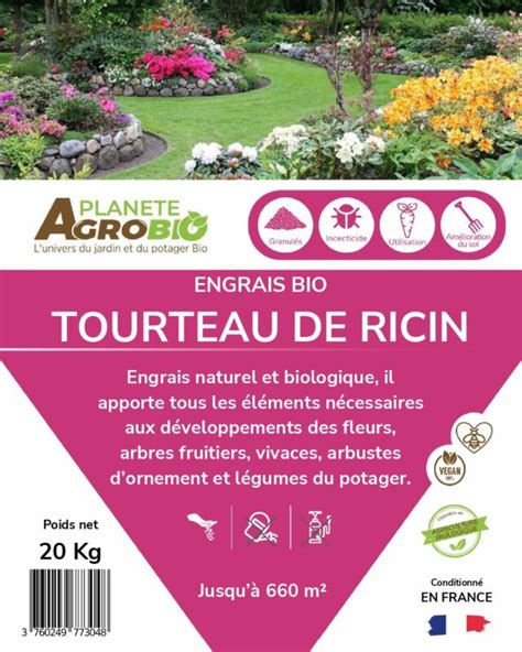 Engrais Tourteau De Ricin Bio Et Naturel Plan Te Agrobio