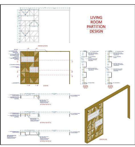 Accent Wall Paneling With Bookshelf Dwg Detail Plan N Design