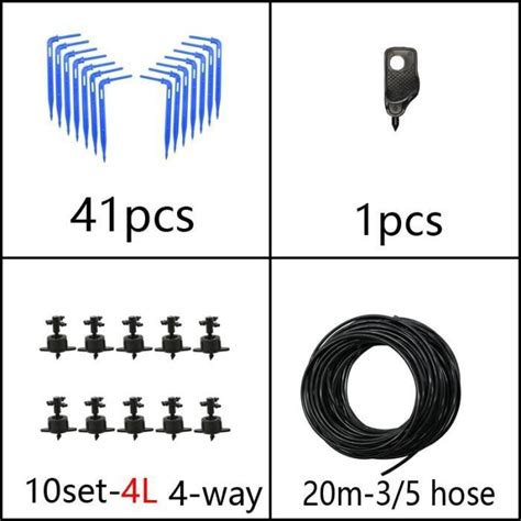 Système d irrigation pour serre 4 voies 3 5 mm ensemble de 10 ou 20