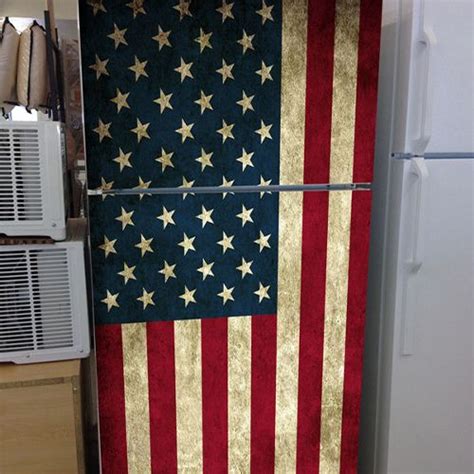 Patriotic Usa Flag Refrigerator Wrap