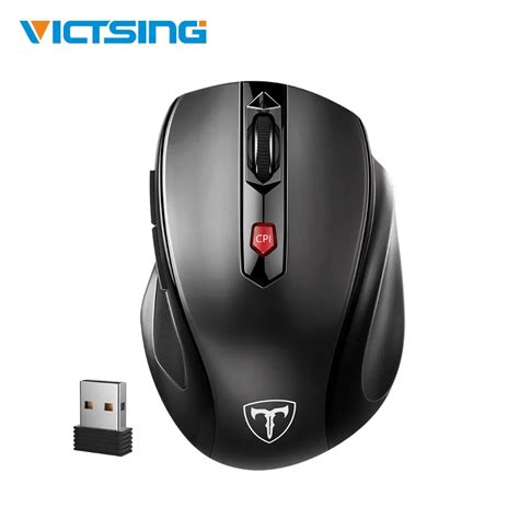 Victsing Wireless Mouse 3 Level Dpi 6 Buttons Computer Mouse