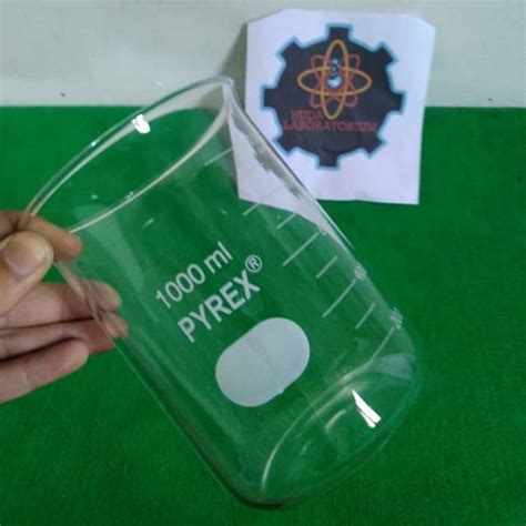 Jual Gelas Kimia Beaker Ml Pyrex Sablon Putih Shopee Indonesia