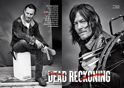 The Walking Dead S Norman Reedus And Andrew Lincoln Cover Tv Guide The Fashionisto