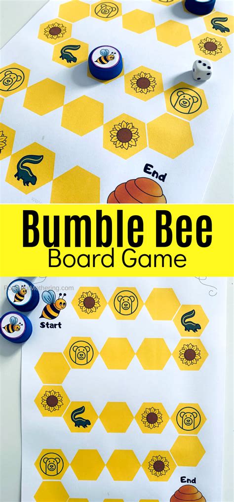 Bumble Bee Board Game Bee Games Bee Crafts For Kids Bee Activities