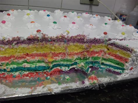 Rainbow Cake Bolo Arco Ris Coisas De Aninha Elo