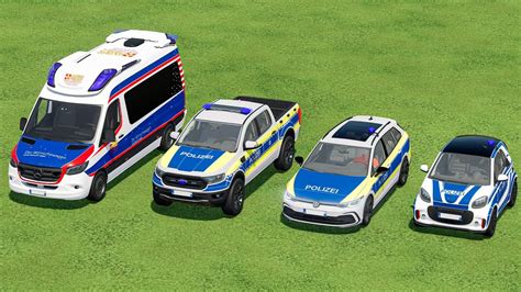 POLIZEI CARS Transporting IN FS22 FARMING SIMULATOR 22 YouTube