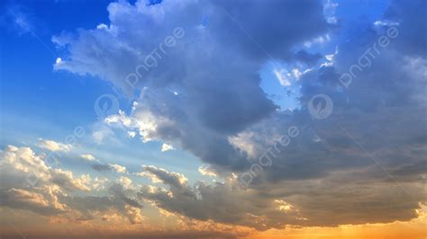 Sky Photography At Sunset Background, Sunset, Sky, Blue Sky Background ...