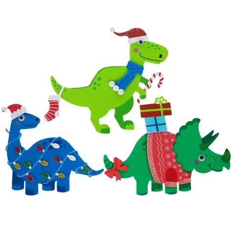 Christmas Dinosaurs Foam Craft Kit Hobby Lobby 5534573