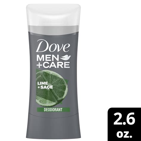 Dove Men+Care 0% Deodorant Stick For An Aluminum Free Deodorant Lime+Sage 2.6 oz - Walmart.com ...