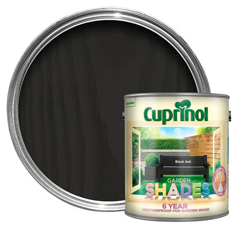 Cuprinol Garden Shades Black Ash Matt Wood Paint 25l Departments